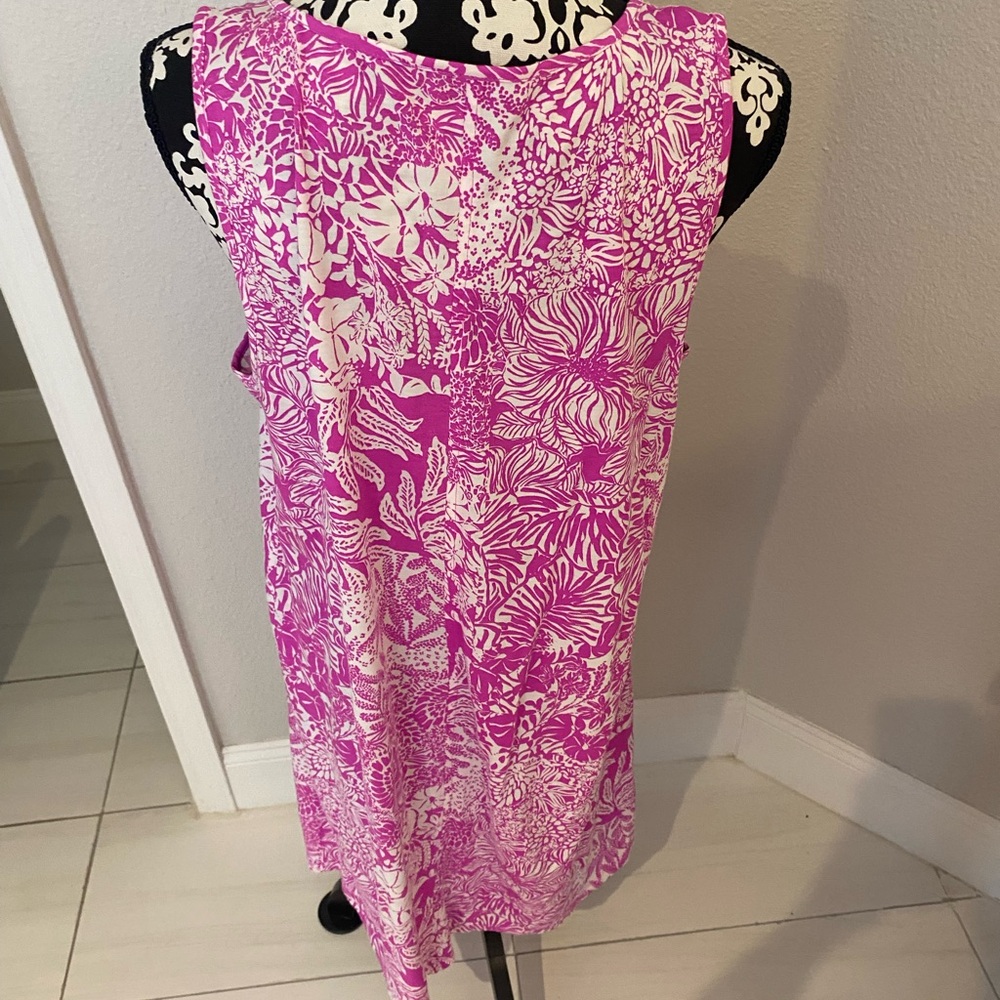 Lilly Pulitzer Pink and White Floral Dress - Picture 3 of 4